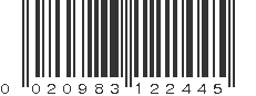 UPC 020983122445