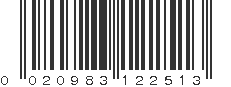 UPC 020983122513