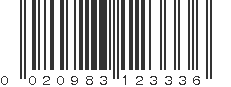 UPC 020983123336