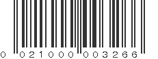 UPC 021000003266