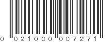 UPC 021000007271