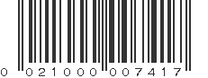 UPC 021000007417