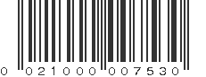 UPC 021000007530