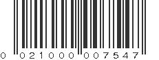 UPC 021000007547