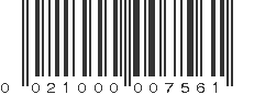 UPC 021000007561