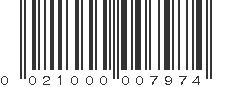 UPC 021000007974