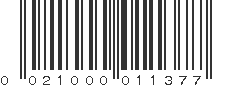 UPC 021000011377