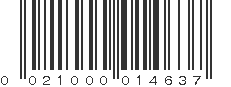 UPC 021000014637