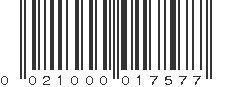 UPC 021000017577