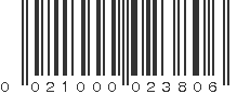 UPC 021000023806