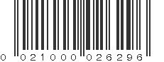 UPC 021000026296