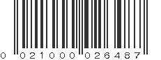 UPC 021000026487