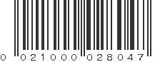 UPC 021000028047