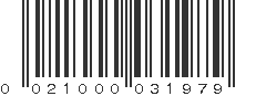 UPC 021000031979