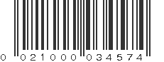 UPC 021000034574