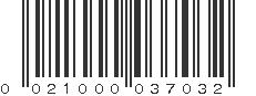 UPC 021000037032