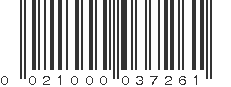 UPC 021000037261