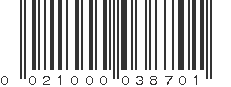 UPC 021000038701