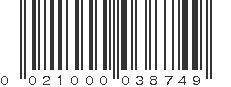 UPC 021000038749