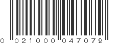 UPC 021000047079