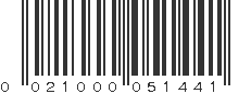 UPC 021000051441