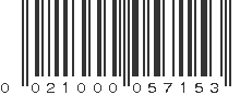 UPC 021000057153