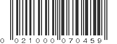 UPC 021000070459