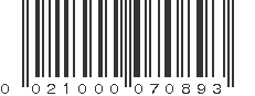 UPC 021000070893