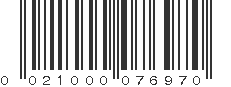 UPC 021000076970