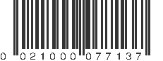 UPC 021000077137