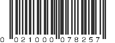 UPC 021000078257