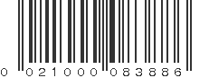 UPC 021000083886