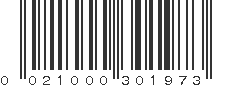 UPC 021000301973