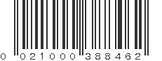 UPC 021000388462