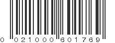 UPC 021000601769