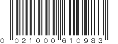 UPC 021000610983