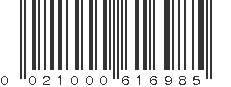 UPC 021000616985