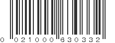 UPC 021000630332