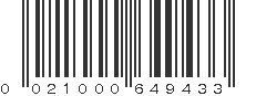 UPC 021000649433