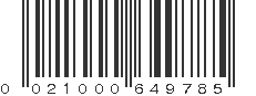 UPC 021000649785