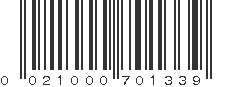 UPC 021000701339