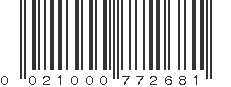 UPC 021000772681