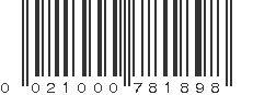 UPC 021000781898