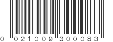 UPC 021009300083