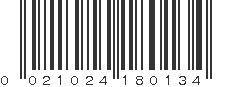 UPC 021024180134