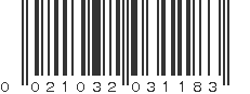 UPC 021032031183