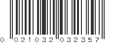 UPC 021032032357