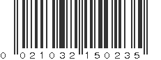 UPC 021032150235