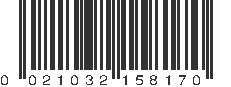 UPC 021032158170