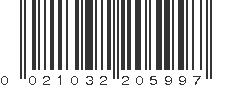 UPC 021032205997